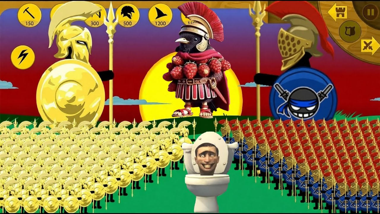 THE STRONGEST GOLDEN SPEARTON VS CRAZYJAY SPEARTON, FINAL BOSS | Stick War Legacy Mod