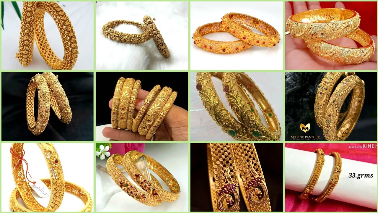 latest gold bangles design 2025 with price//bridal gold kangan design 2025 //@gold_design_sk