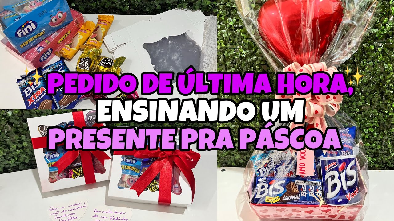 IDEIA DE PRESENTE PARA VENDER NA PÁSCOA 🐰🍫| ATENDENDO UM PEDIDO DE ÚLTIMA HORA 📝