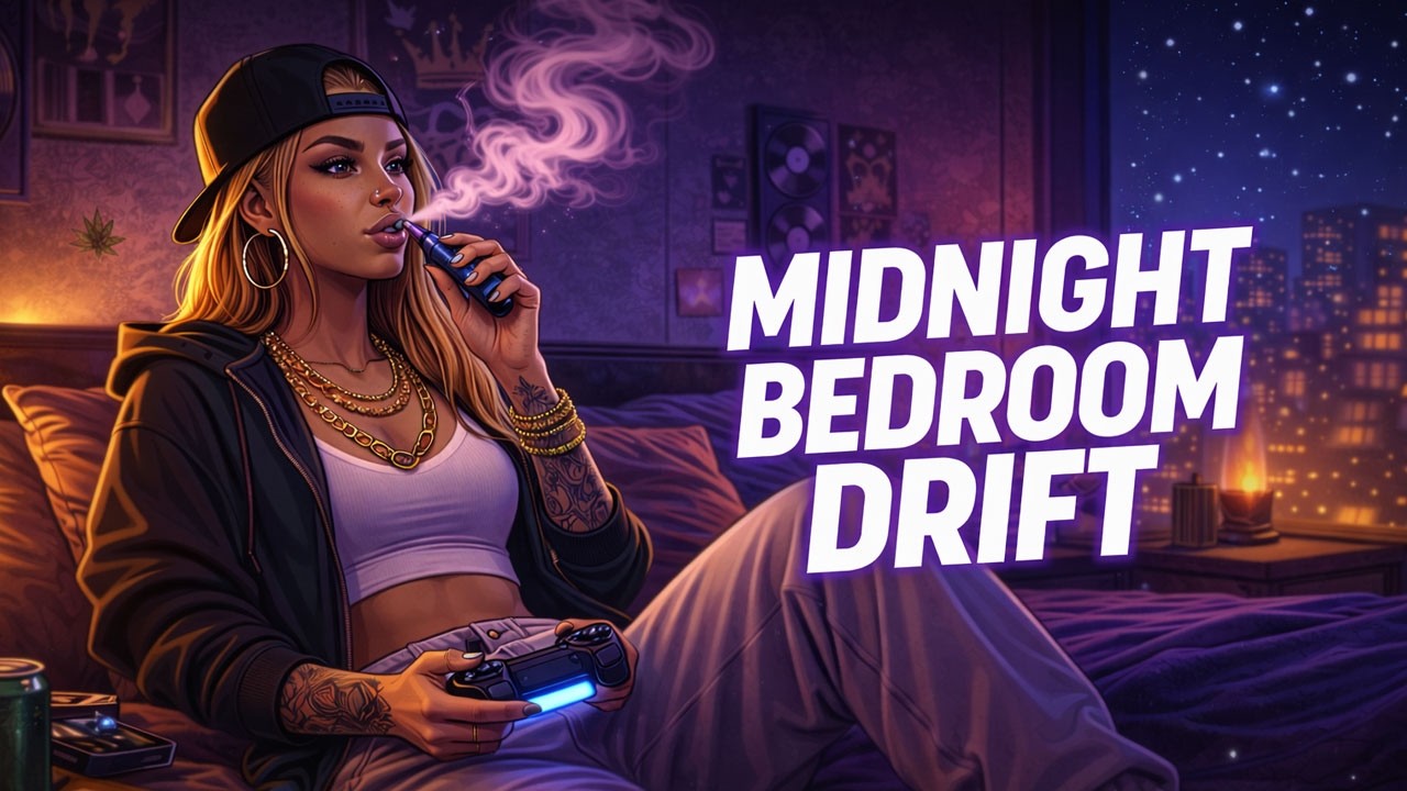 Midnight Bedroom Drift 🎮💨 – Chill Trap Lo-Fi Instrumental Session #lofi #lofimusic #lofihiphop