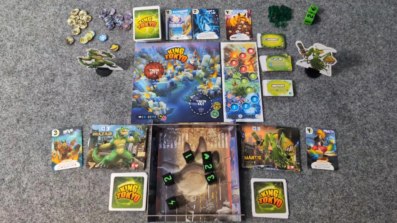 ИГРАЮ: King of Tokyo с Хэллоуином, Power Up и ещё более крутыми дополнениями
