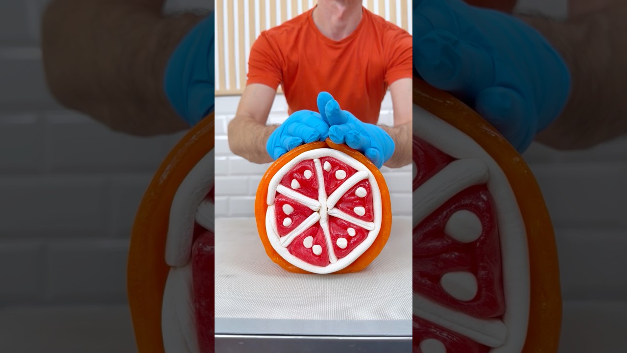 How I Turn Sugar Into a Realistic Grapefruit 🍊🔥 | Candy Art in 60s #funnyvideos #memes