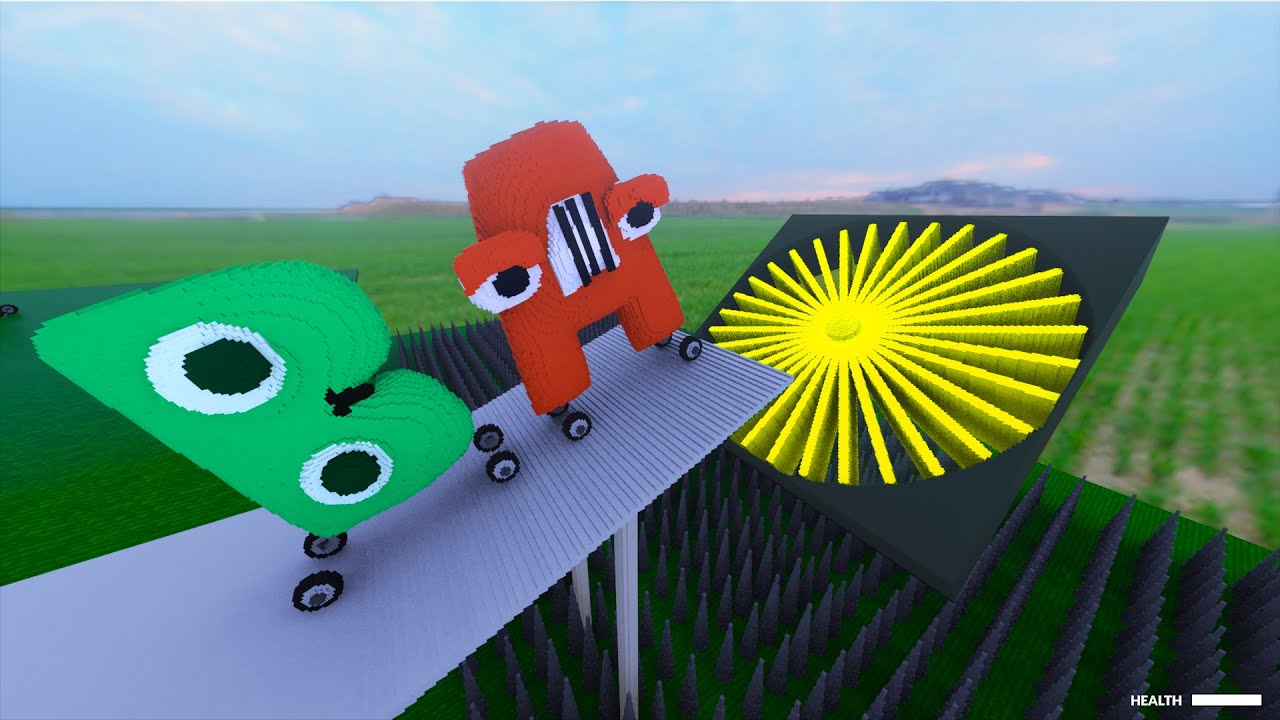 Alphabet Lore Cars vs Jet Fan 💥 Teardown