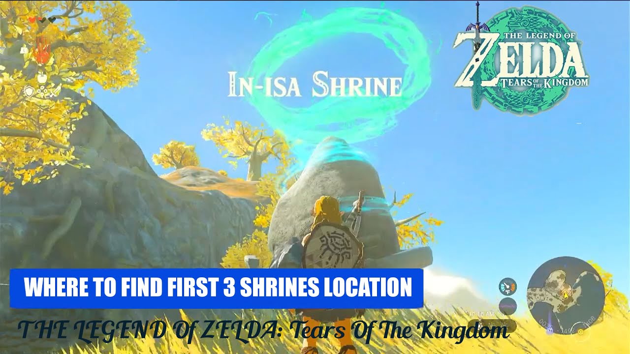 WHERE TO FIND AND PASS FIRST 3 SHRINES IN LEGEND OF ZELDA: TEARS OF THE KINGDOM