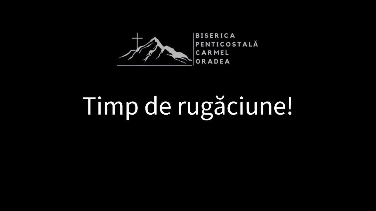 Suntem LIVE la Biserica Penticostală Carmel - Oradea programul de după-amiază 15/02/2026.