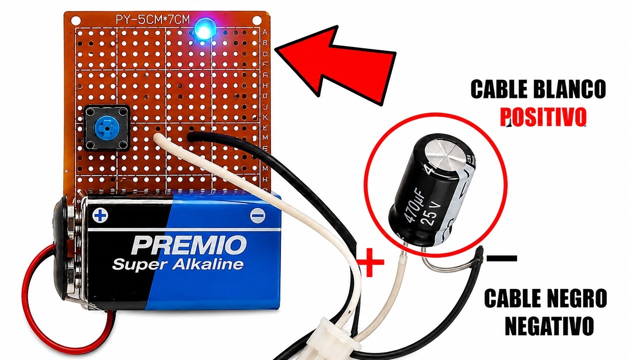 IMPRESIONANTE herramienta CASERA para PROBAR CONDENSADORES – Rápido & Fácil 