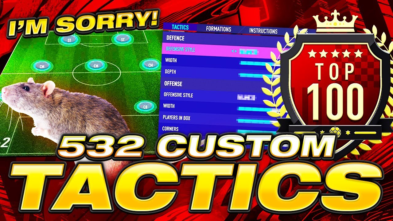 THE ULTIMATE RAT CUSTOM TACTICS! BEST FIFA 21 ULTIMATE TEAM 532 + 5212 PRO PLAYER CUSTOM TACTICS