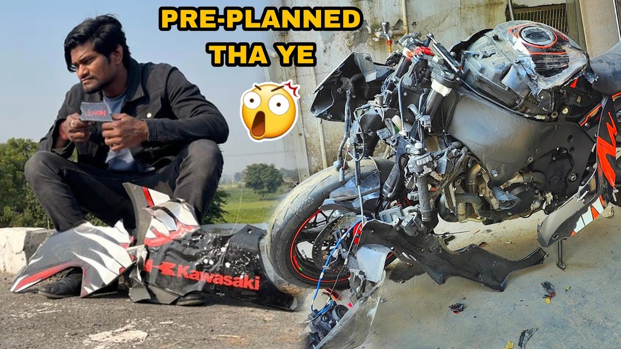 Pre-planned tha hamari Zx10R Ka Accident 😱