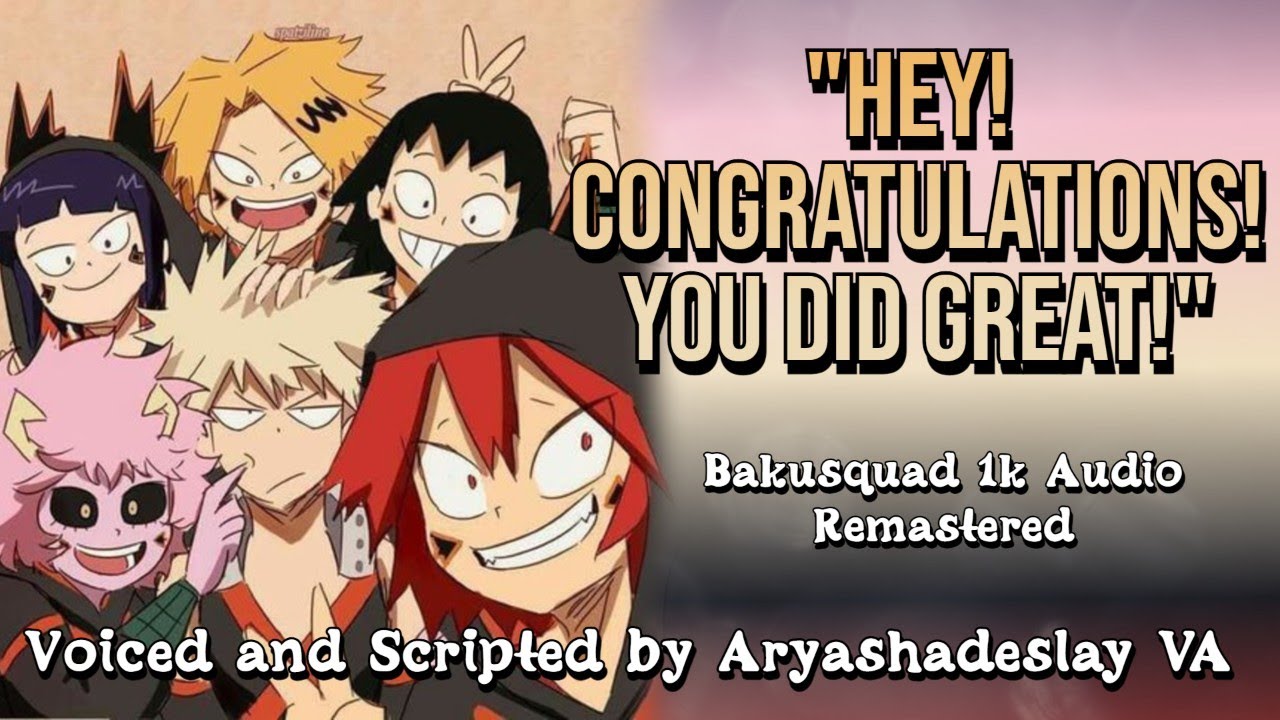 Bakusquad поздравляет вас!: Bakusquad 1k ASMR Roleplay Remastered [MF4A][Моя геройская академия]
