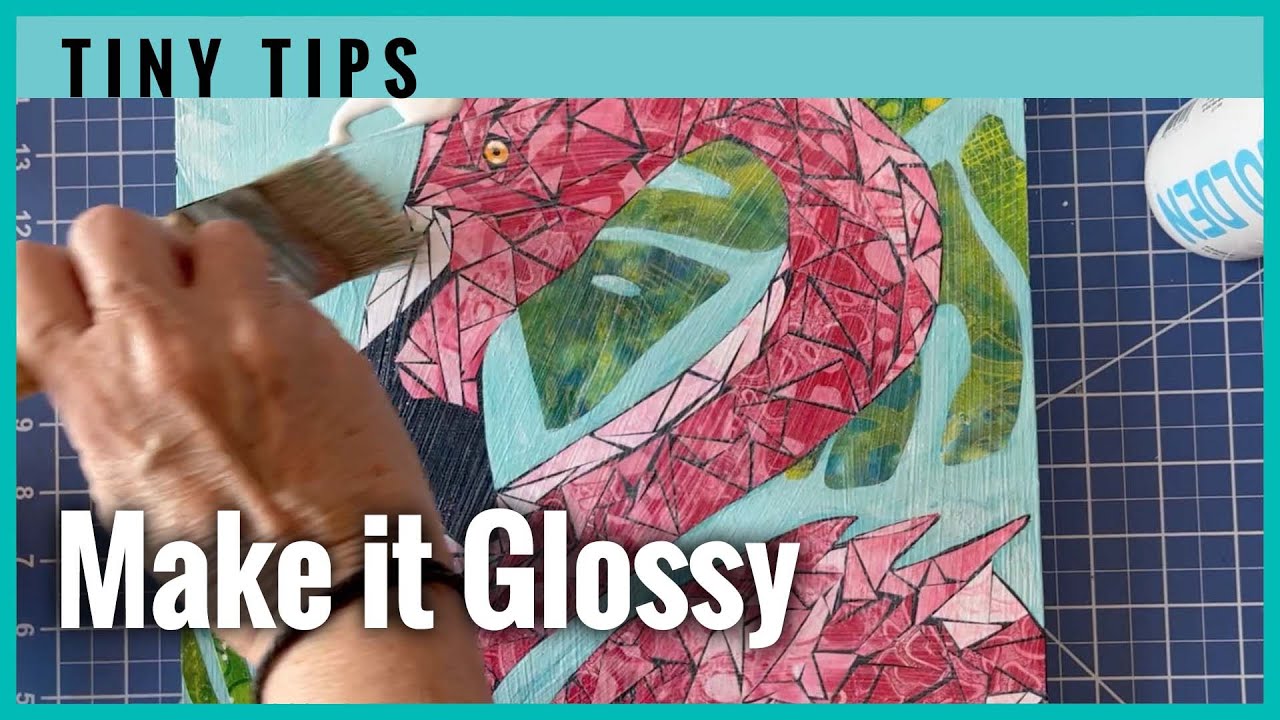 Best Way to Seal Your Paper Collage and Bring it to a Brilliant Finish