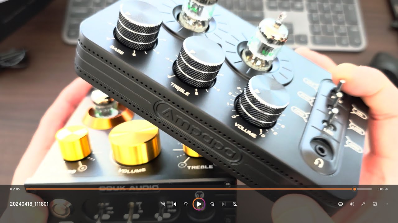 Ampapa A1 VS Douk Audio P1 HiFi Bluetooth 5.0 Mini 5654 Vacuum Tube Preamp Unboxing Comparison