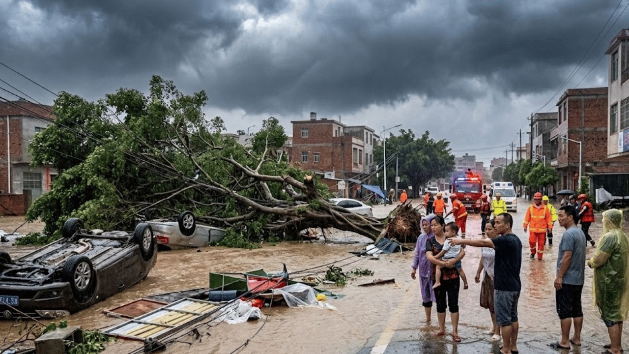 China's Typhoon Bari Disaster Gets Worse &mdash; Millions Evacuated as Floods and Landslides Spread
