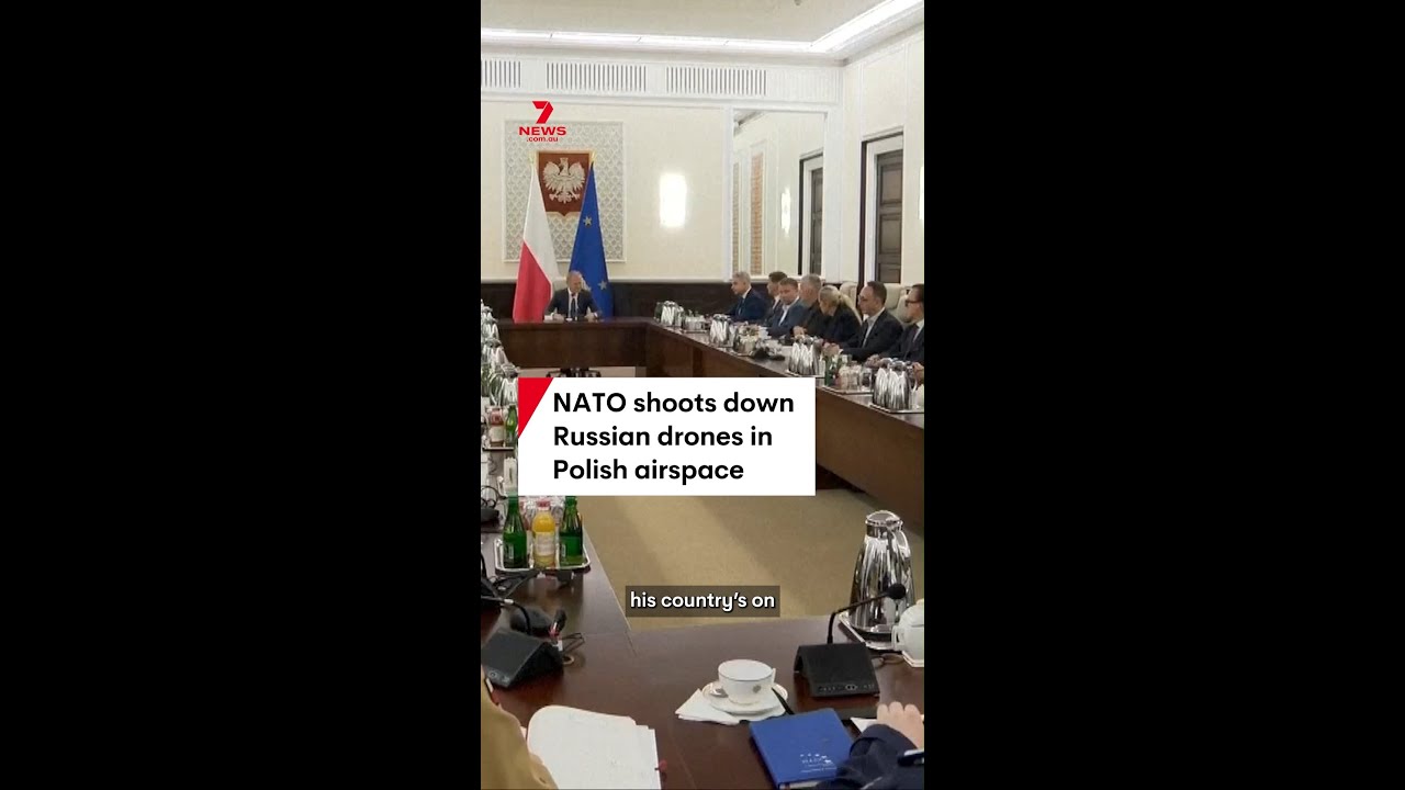 NATO shoots down Russian drones in Polish airspace