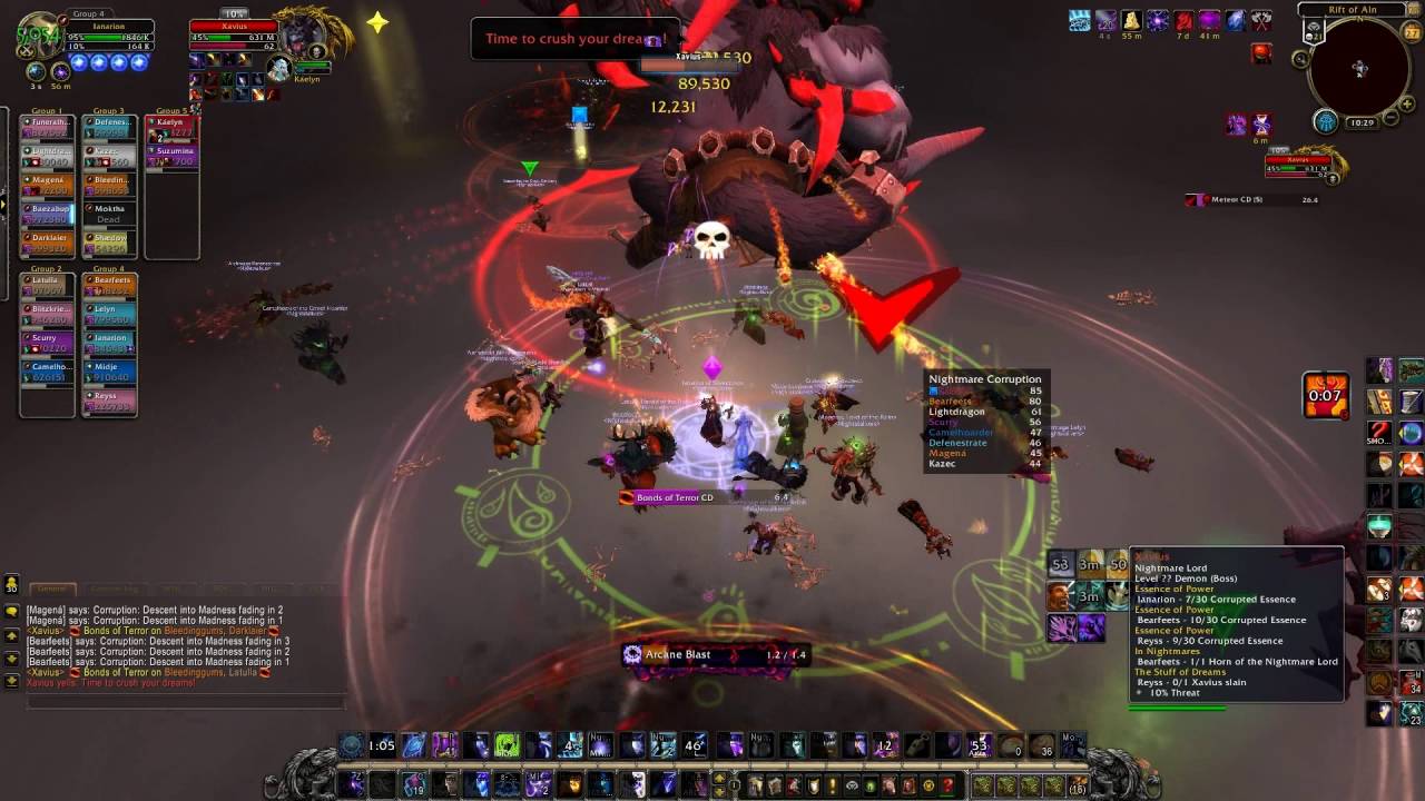 Emerald Nightmare - Heroic: Xavius - Nightmare Lord - Live Servers
