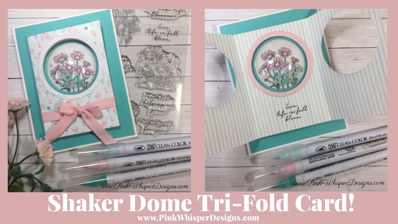 Shaker Dome Tri-Fold Card!