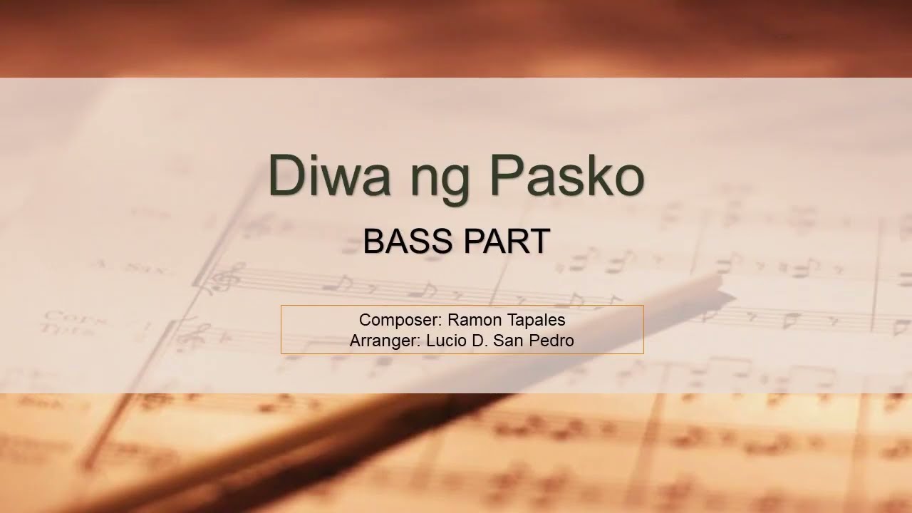 Diwa Ng Pasko - Bass