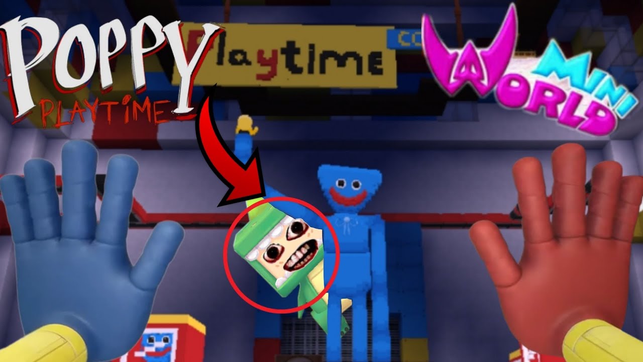 ¡¡¡POPPY PLAYTIME EN MINI WORLD!!(poppy playtime gameplay)