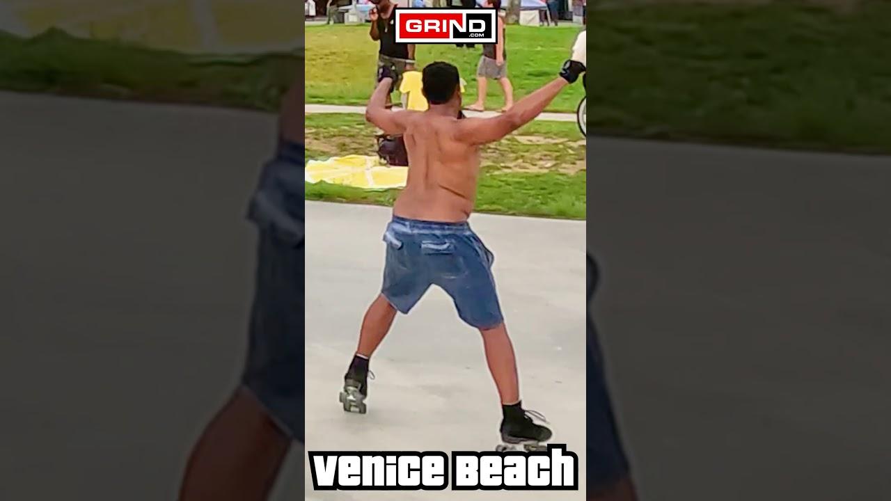 ROLLER DREAMS TERRELL FERGUSON TURNING IT UP AT ROLLER DISCO #venicebeach #rollerskating #grind