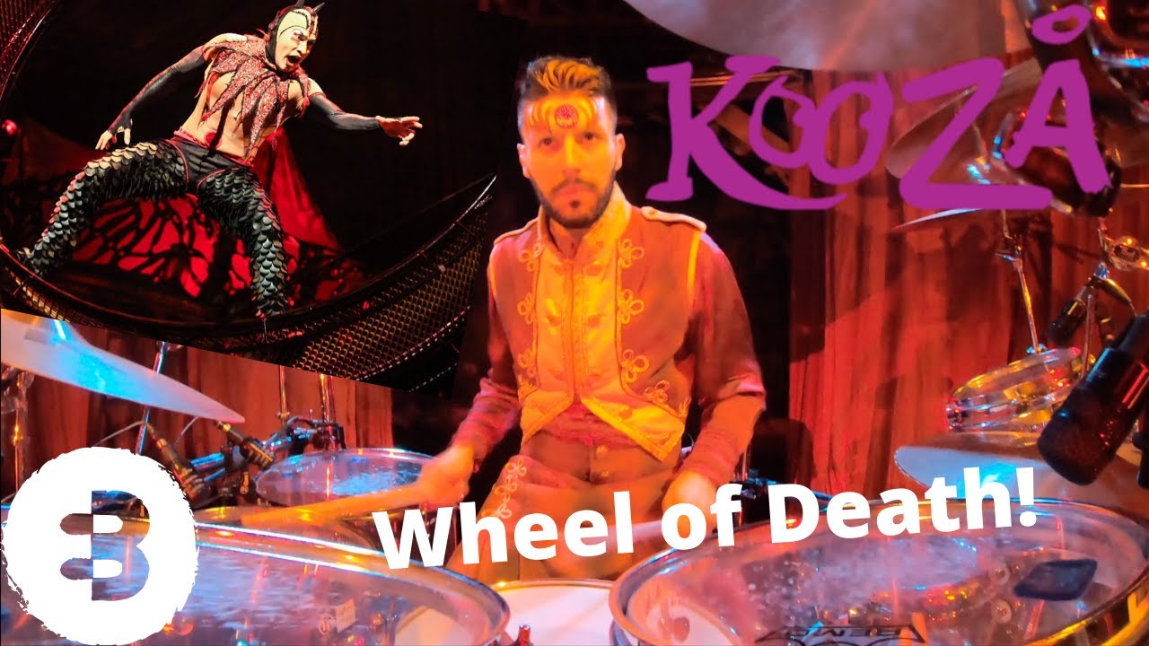 KOOZA by Cirque du Soleil - 'Wheel of Death' act Drum Solo by Eden Bahar
