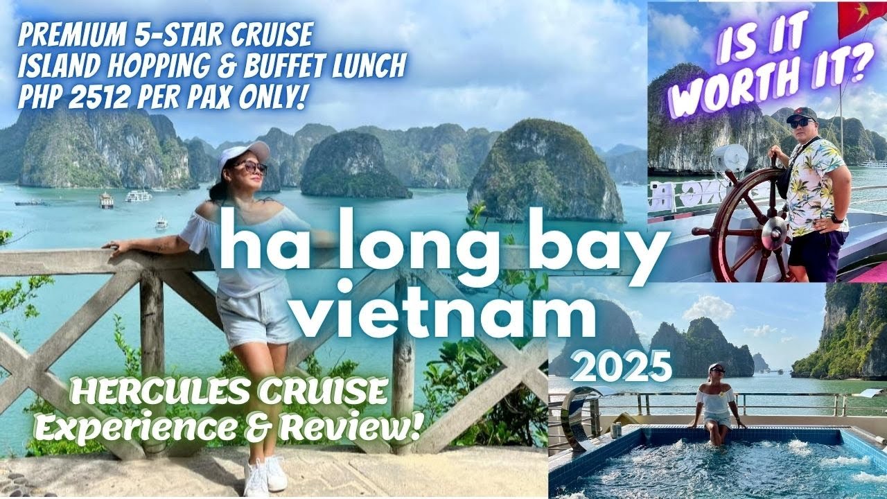 HA LONG BAY DAY CRUISE EXPERIENCE | HERCULES LUXURY 5-STAR PREMIUM CRUISE REVIEW -Daytrip From Hanoi