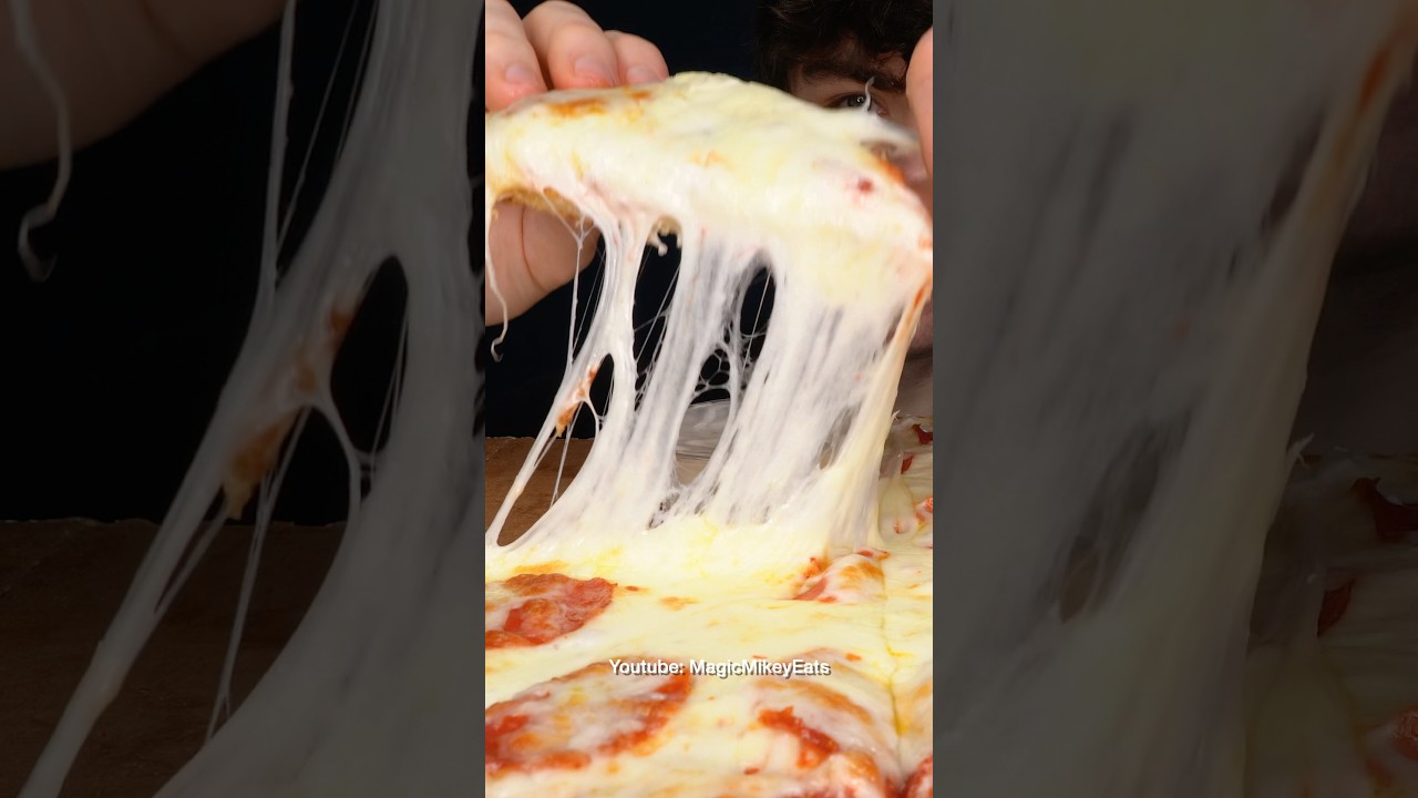 The CHEESIEST Pizza #ASMR #MUKBANG