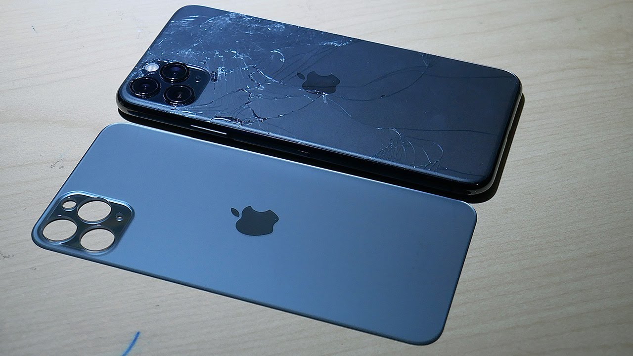 Destroyed Phone Back Glass Replacement_iPhone 11 Pro Max Back Glass Repair At Home |Consertar iPhone