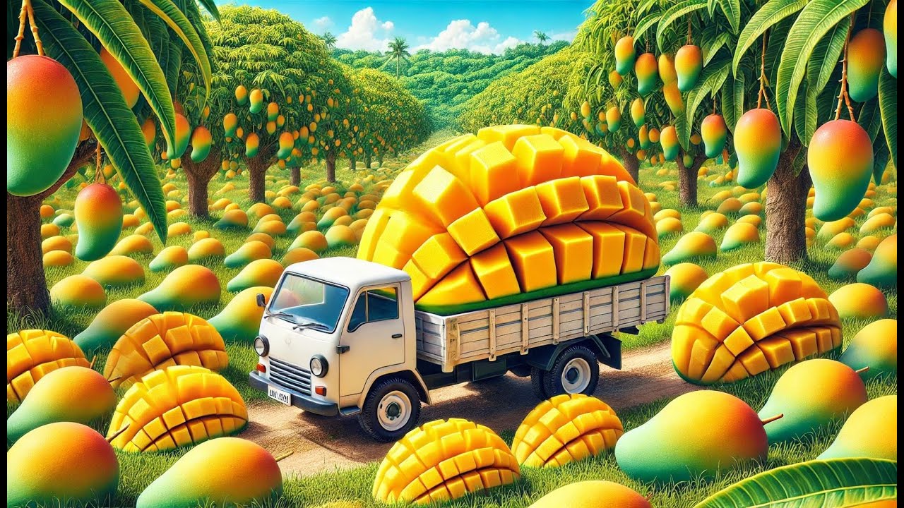 How Farmers Harvest Mangoes: Awesome Dried Mango Processing Factory | Farming Documentary