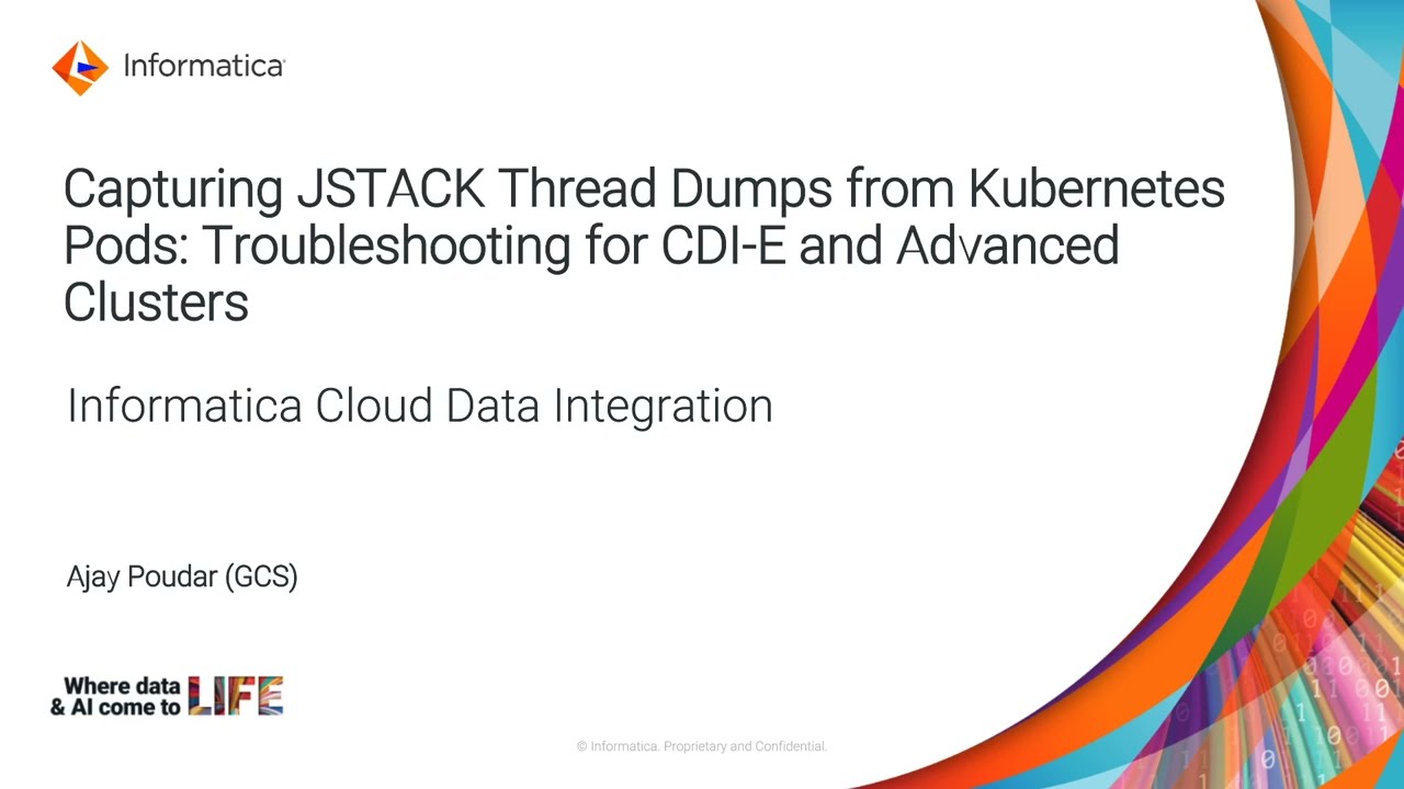 Capturing JSTACK Thread Dumps from Kubernetes Pods: Troubleshooting and Analysis for CDI-E