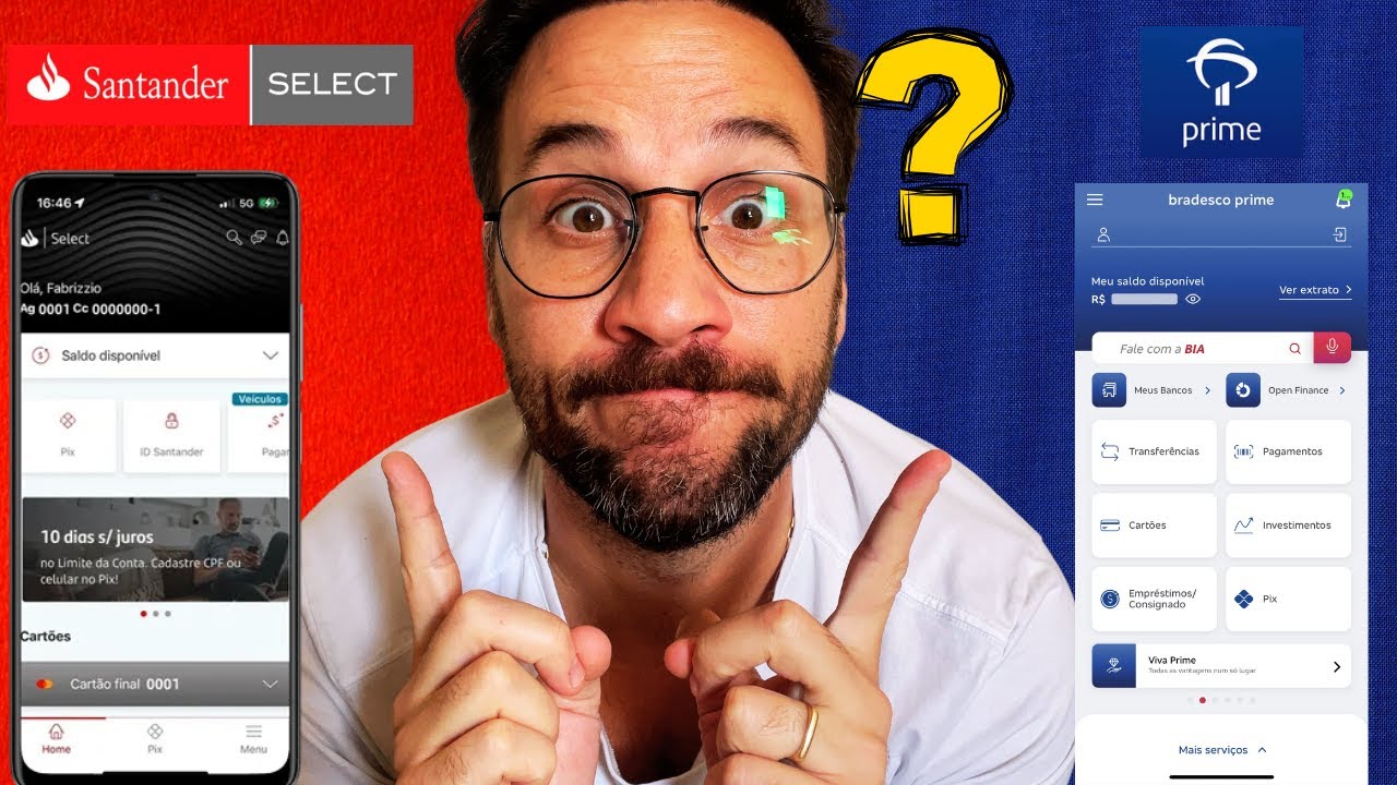 BANCOS ELITE: Bradesco Prime vs. Santander Select (A Escolha que REVELA Seu Status Financeiro!)