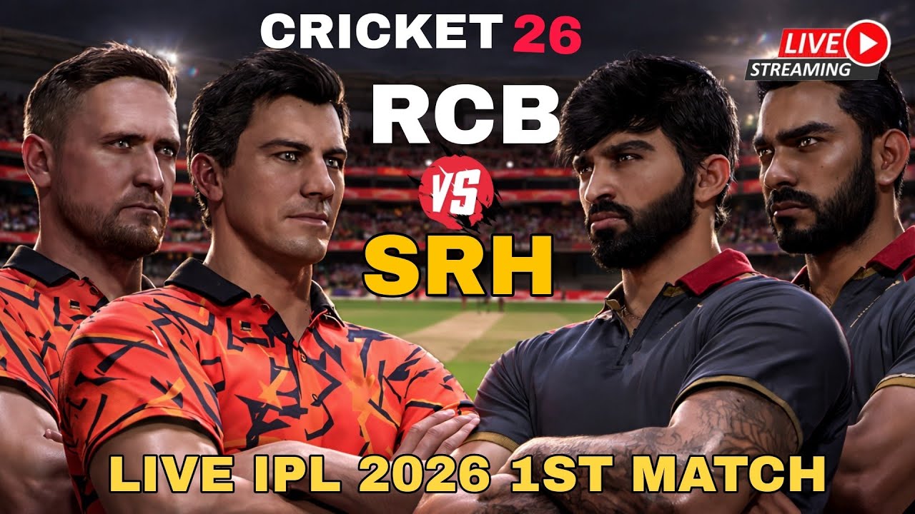 RCB vs SRH LIVE 🔴 | IPL 2026 New Jersey | Cricket 26