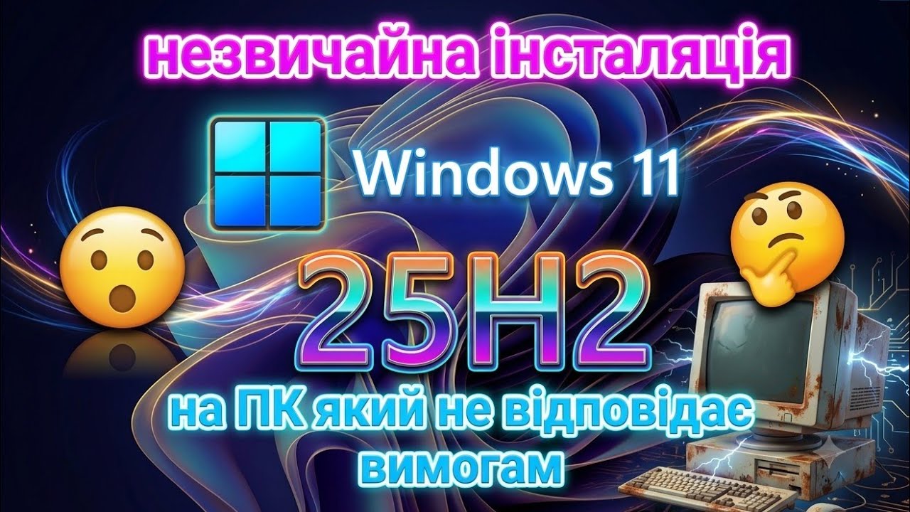 Незвичайна інсталяція Win_11 25h2