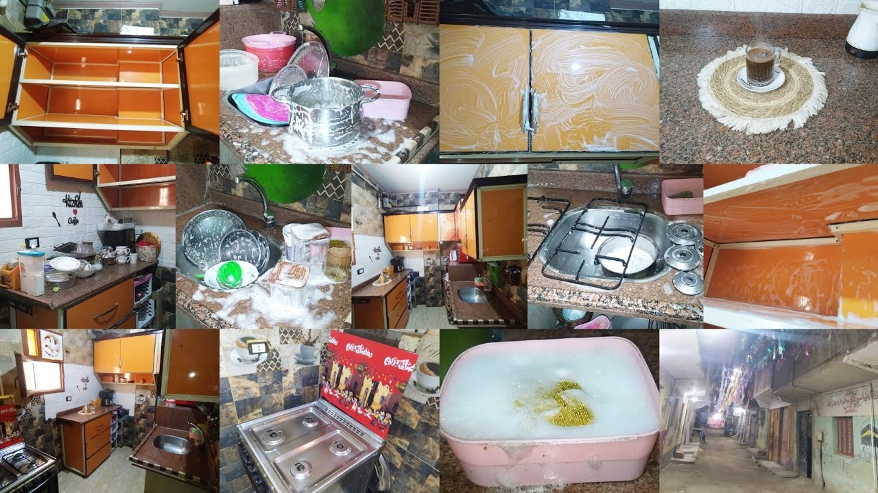 ونبدأ سلسلة تنظيفات عيد 💦 الفطر المبارك 2026 💪التنظيف العميق والروايح المنعشه للمطبخ🫶