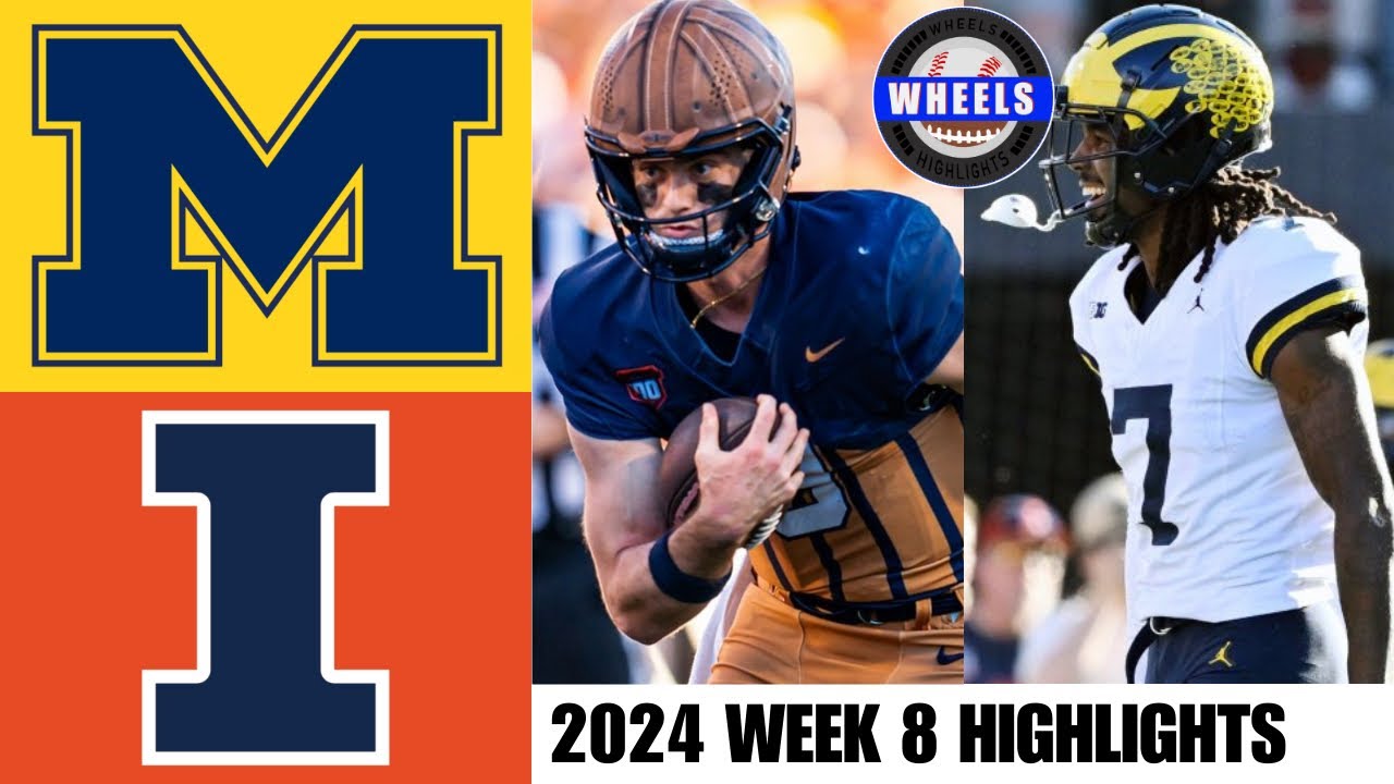 #24 Michigan vs #22 Illinois | Full Game Highlights | 2024 College Football Highlights