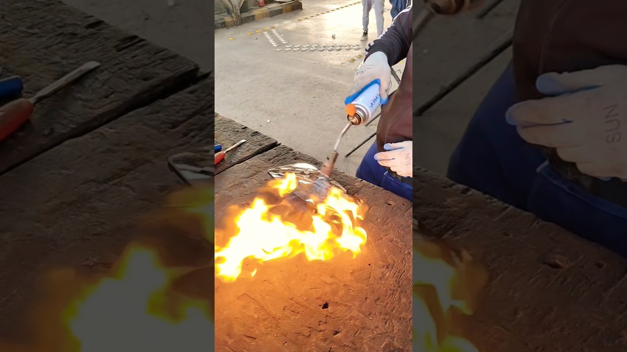 CAT GMC SIEARRA how to cutting a side mirror glass very easy 