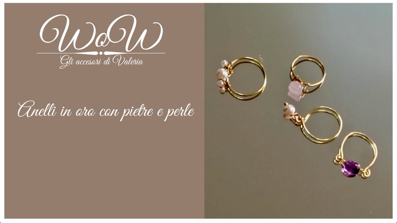 Tutorial anelli fini facili  con tecnica wire - Very easy fine rings tutorial with wire technique