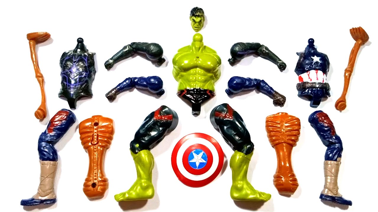 Hulk smash siren head black panther captain America assemble toys video 