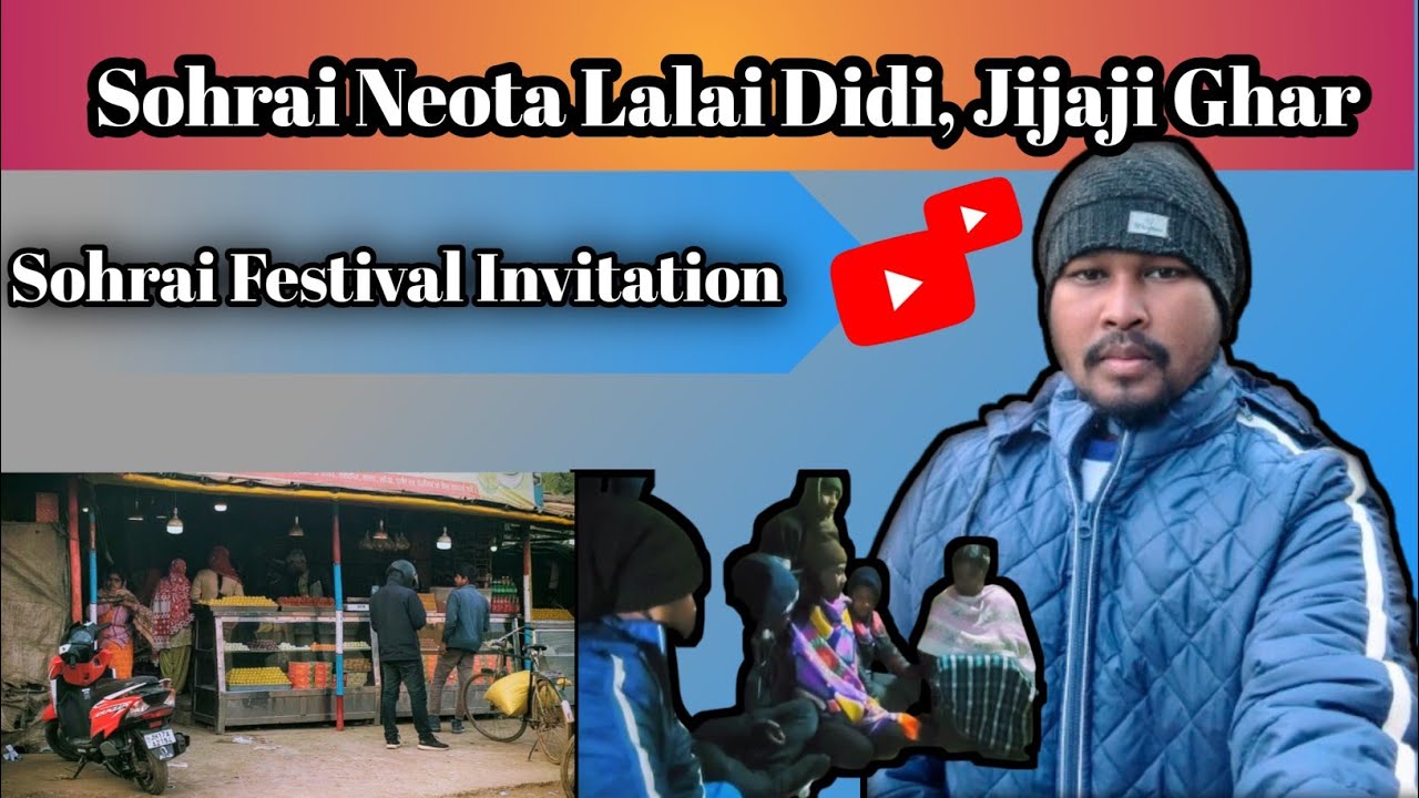 Sohrai Neota Lalai Didi,Jijaji Ura || सोहराई महोत्सव निमंत्रण क्रने आए है || Santhali Traditional 🌿