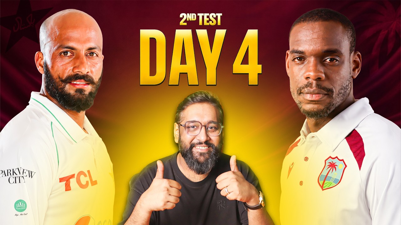 Pakistan vs West Indies 2nd Test Day 4 LIVE! | Can Pakistan Finally Win an Away Test?