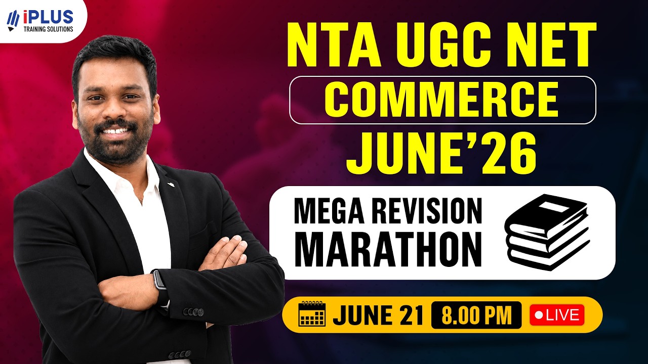 UGC NET Commerce Mega Marathon🔥 | Final Lap Revision Live @ 8 PM | Don't Miss Out!🎯