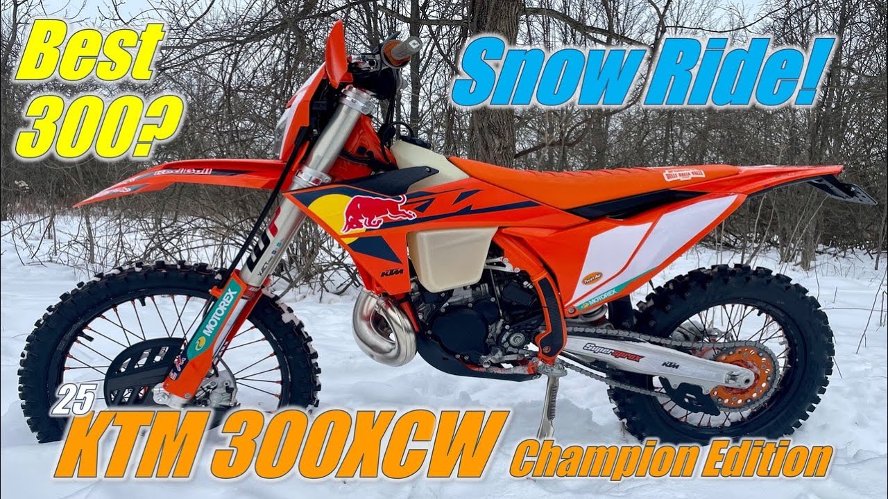 Лучшие 300? KTM 300XCW Champion Edition Snow Ride 2025 года!