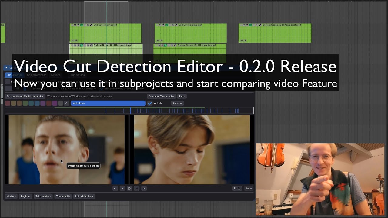 Next level video cut detection in Reaper 0.2.0