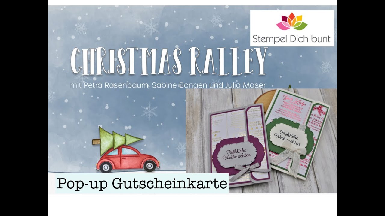 Christmas Ralley #1 | Pop-Up Gutschein Karte | Stampin' Up!