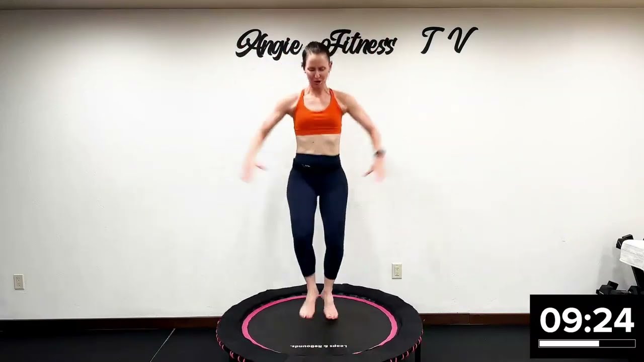 Rebounding Walking Workout | 1 Mile / 2,000 Steps Power Walk & Bounce on the Mini Trampoline