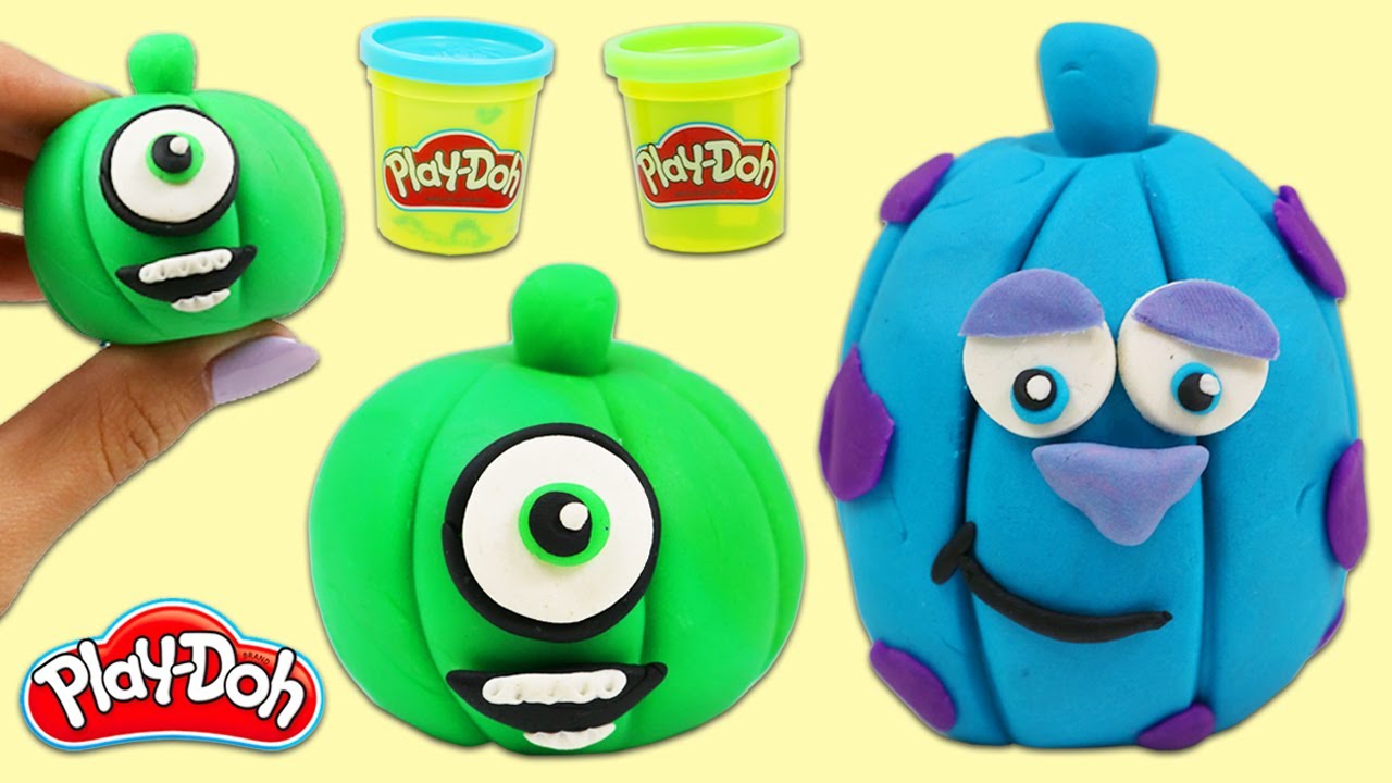 How to Make Cute Play Doh Monsters Inc. Pumpkins!