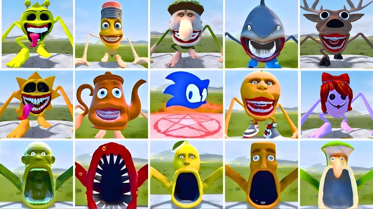 WHICH IS FROM STRONGEST THE ALL ITALIAN AI BRAINROT MEMES TAPES VS SEA EATER FAMILY in Garry's Mod