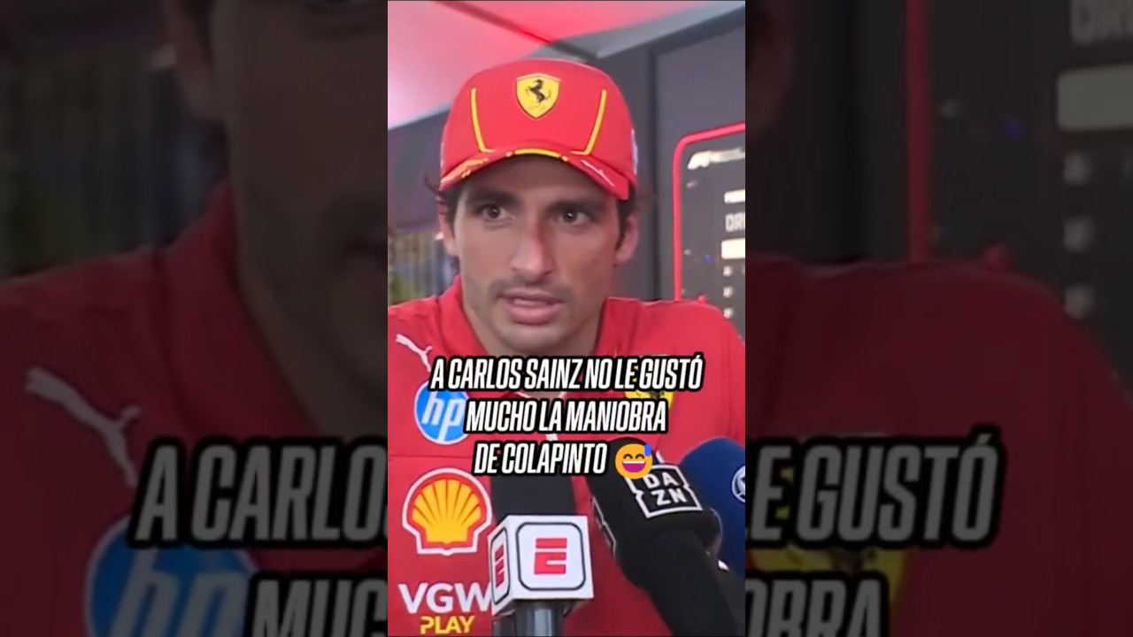 #Sainz no le gust&oacute; nada la maniobra de #Franco #Colapinto en la largada en #singapur #formula1 #f1