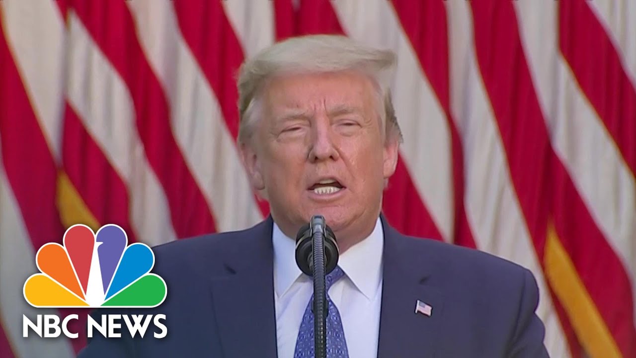 Donald Trump Delivers Statement Amid George Floyd Protests | NBC News
