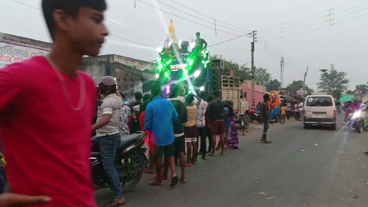 Dj cobra kali puja visarjan bakura big🐍  testing time at dj cobra king