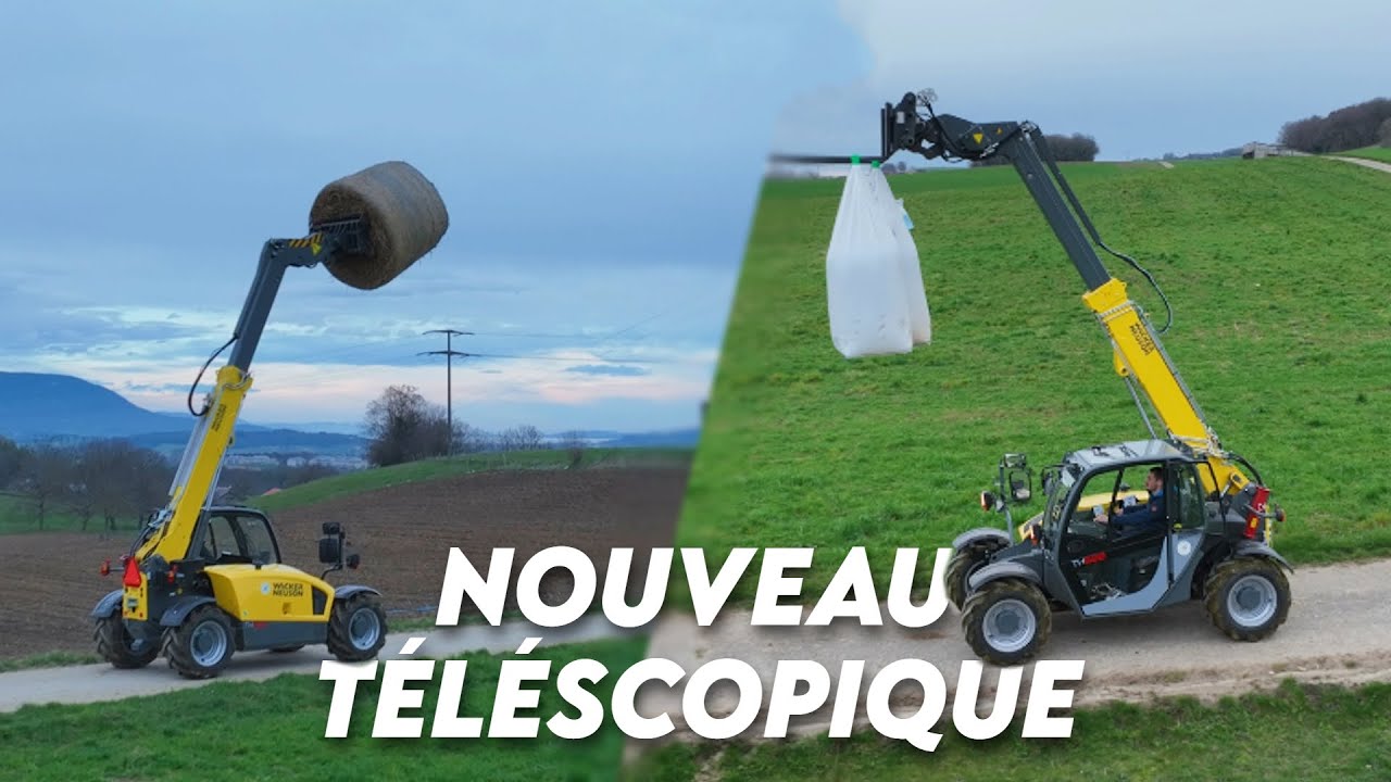 NOUVEAU TÉLÉSCOPIQUE À LA FERME 🐮 | Wacker Neuson TH 522