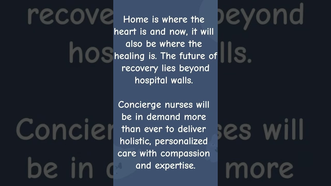 Concierge Nursing is here to stay! #conciergenurse #seniorcare #nursepreneur